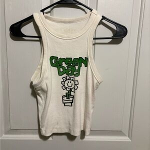 White Green Day Tank Top
